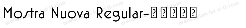Mostra Nuova Regular字体转换